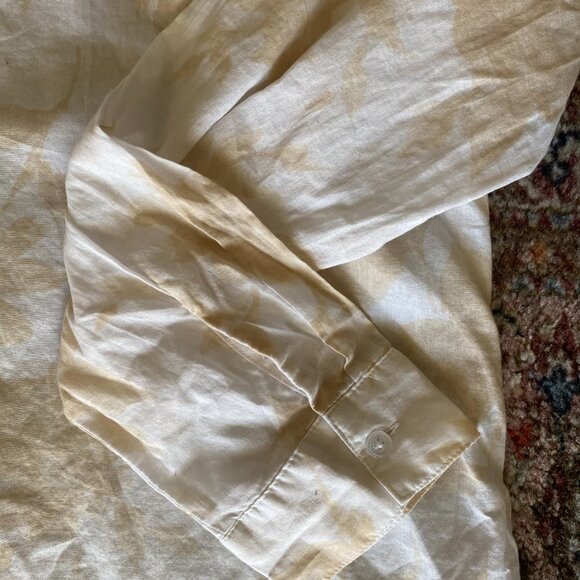 Loft Women's Collared Button-up Blouse 100% cotton - Long Sleeve - Picture 8 of 12